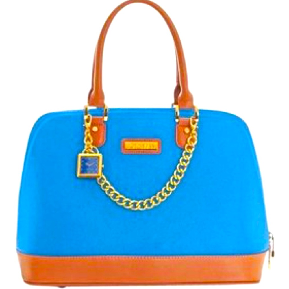 RARE - New - JOY & IMAN Genuine Leather Timeless Chic Leading Lady Bag
